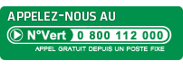 Numéro vert Aterno : 0800 112 000